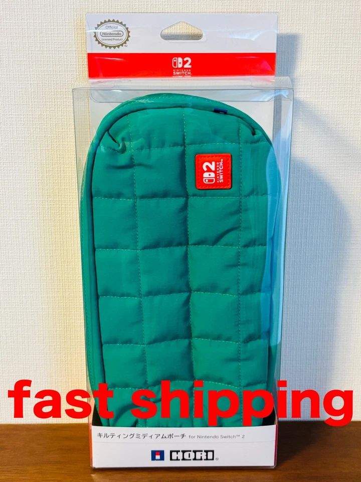 Funda acolchada mediana para consola Nintendo Switch 2 verde NUEVA Fedex DHL Foto 1 de 4