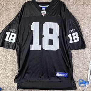 Maglia NFL vintage uomo taglia XL autentica Reebok Randy Moss Oakland Raiders - Foto 1 di 8
