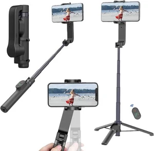 Selfie Stick Gimbal Stabilizer Gimbled Phone Holder with Wireless Remote Tripod - Picture 1 of 7
