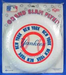 New York Yankees "Grand Slam Flyer" Disc by Russ Berrie, MLB 1990, New Sealed - Picture 1 of 6
