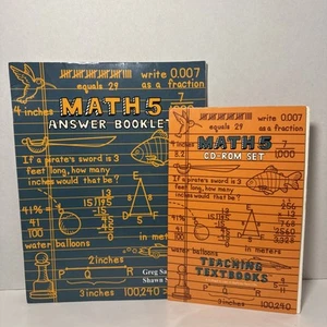 Teaching Textbooks Math 5 Auto Grading CDs Good Preowned Condition - Picture 1 of 2