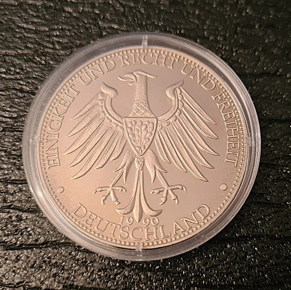 Gedenkmedaille Deutschland Wiedervereinigung in Box PP - Bild 1 von 2