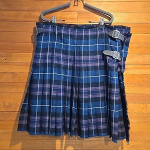 Scottish Highland Kilt Authentic Woven Tartan Gr. 42 Heritage Of Scotland Purple - Bild 1 von 11