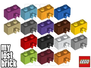 LEGO - Part 30237 - Brick 1x2 with Clip (SINGLES) + NEW + SELECT COLOUR / QTY - Picture 1 of 19