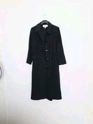 Talbots Wool Cashmere Blend Dark Grey Elegant Maxi Overcoat Women's Size 10 - Image 1 of 4