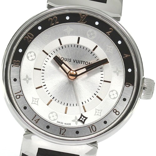 LOUIS VUITTON（LV） LOUIS VUITTON Tambour Moon Dual Time QA104Z Quadrante Argento Quarzo Donna_827134
