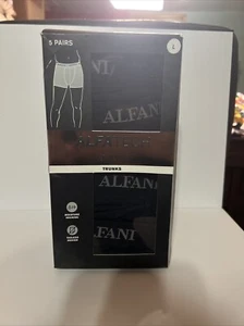 Alfani Mens Pack of 5 Pairs Large Black Moisture Wick Tagless Trunks NWT - Picture 1 of 3