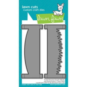 Lawn Fawn Dies - Ta-Da! Diorama! Simple Hillside and Grassy Inserts LF3371 - Picture 1 of 1