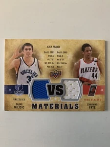 2009-10 Upper Deck VS Dual Materials /600 Darko Milicic Channing Frye #VS-DF - Picture 1 of 2