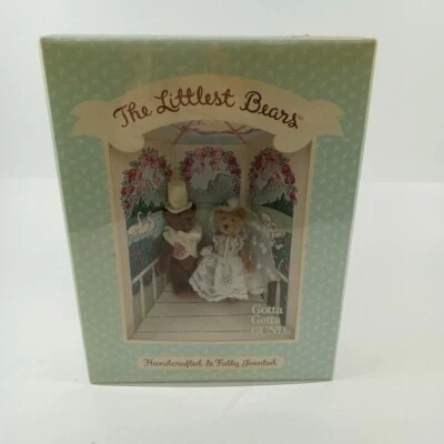 Littlest Bears by Gund #7009 Bride And Groom 2.75" Brand New in Box - Image 1 of 4