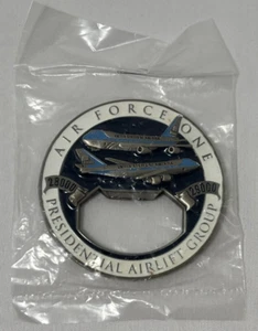 AIR FORCE ONE AF1 Challenge Coin Bottle Opener Presidential Air Lift Group - Picture 1 of 2