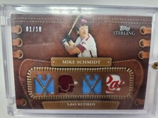 2010 Topps Sterling MIKE SCHMIDT Quad Game Used Patch Relic 01/10