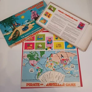 Gioco da tavolo pirata e viaggiatore vintage 1970 completo al 100% - Foto 1 di 9
