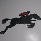 INVICTA SHOW JUMPER HORSE PLAQUE FOX HUNT ENGLISH RIDING Self Adhesive 1966