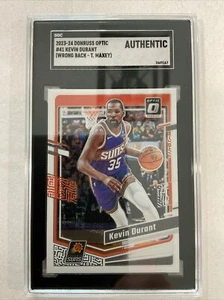 2023-24 Panini Donruss Optic Kevin Durant(Wrong Back Error T.Maxey) SGC Auth. - Picture 1 of 4
