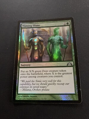 Miming Slime FOIL Gatecrash PLD Green Uncommon MAGIC GATHERING CARD TCG - Image 1 of 2