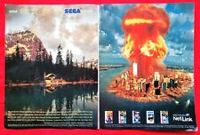 1997 Sega Saturn Netlink Video Games DUKE NUKEM BOMBERMAN= 2pg Promo PRINT AD