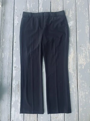 Pantalones de vestir SLIM FABULOUS by ATTENTION elásticos delanteros planos talla 16 negros Foto 1 de 4