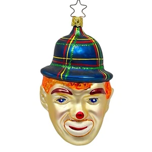 Inge Glas Mejor Payaso Adorno de Navidad Vidrio Soplado a Mano Vacaciones Alemania - Imagen 1 de 9