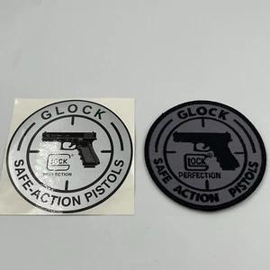 Glock Safe Action Pistols Patch and Sticker 3.5 inches Hook and Loop back - Picture 1 of 6