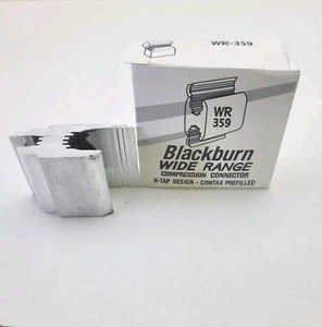 25 New Blackburn WR359 Alum H-Type Compression Connector 4/0-3/0ASCR 43927 - Picture 1 of 7