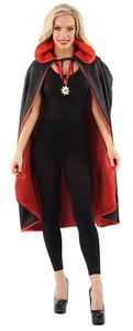 Classified Halloween Dracula Cloak Reversible Cape With Vampire Medallion - Picture 1 of 3