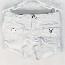 Baby Gap 1969 Toddler Girls Size 3 Shorts White Front Button Pockets 