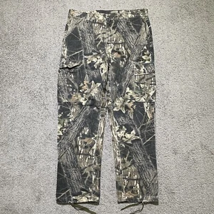 Vintage Mossy Oak Pants Mens L 38x32 Camouflage Cargo Break Up Chamois USA Made - Picture 1 of 16