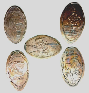 UNIVERSAL STUDIOS Pressed Penny Lot ~ HOMER BART SIMPSON / MINION / DINOSAURS - Picture 1 of 1