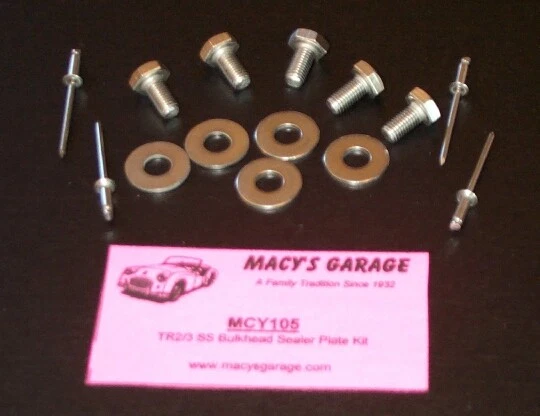 Kit de ferragens Triumph TR2-3B placa seladora antepara SS MCY105 - Imagem 1 de 1