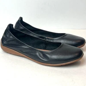Zapatos planos de ballet Josef Seibel Fenja sin cordones de cuero negros talla 10-10,5 - Imagen 1 de 10