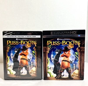 Puss in Boots (4K Ultra HD + Blu-ray + Digital Code 2011) New Sealed - Picture 1 of 12
