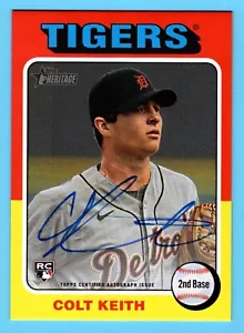 Autógrafo de novato Colt Keith 2024 Topps Heritage High número real uno Auto Tigers - Imagen 1 de 2