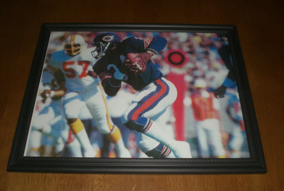 OSOS WALTER PAYTON IMPRESIÓN ACCIÓN COLOR ENMARCADO Foto 1 de 1