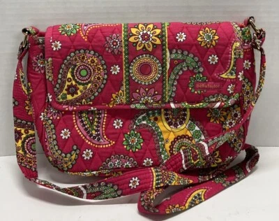 Bolso Bandolera Bella Taylor Bolso de Mano Jazzberry Rasberry Rosa Paisley Acolchado Cartera Foto 1 de 4