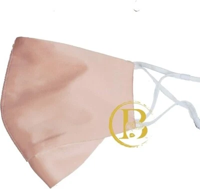 Mulberry Silk Luxury 100% Silk Face Mask with Nose Wire Mask Hypoallergenic - Image 1 of 2