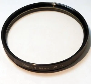 Canon UV 1X 58mm Lens Filter Clear made in Japan - Genuine OEM - Picture 1 of 7