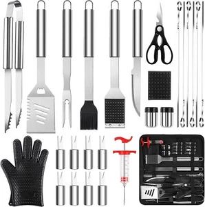 Grilling Accessories BBQ Grill Tools Set, 27PCS set Stainless Steel for Camping - Picture 1 of 7