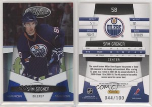 2010-11 Certified Mirror Blue Materials /100 Sam Gagner #58