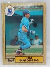 1987 Topps Baseball Card 190 Jim Sundberg Kansas City Royals