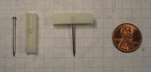 KV #2406 SLIDING DOOR KERF-TRACK GLIDE, WHITE NYLON - Picture 1 of 2