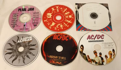 LOT OF 7 Rock Music CDs Aerosmith AC/DC Encore by Eminem Pearl Jam Red Hot Chili Foto 1 de 4