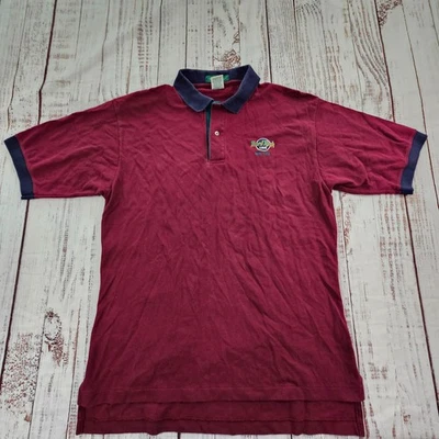 Hard Rock Cafe New York Maroon Short Sleeve Cotton Vintage Polo Shirt Men's L - Image 1 of 4