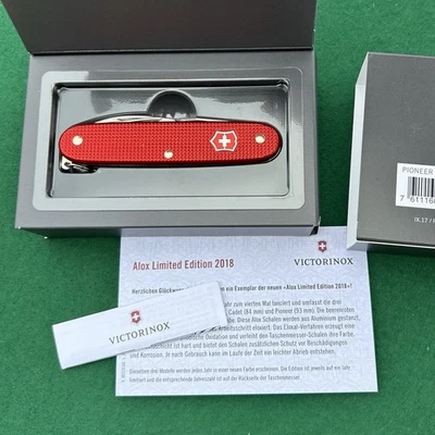 Navaja suiza Victorinox Pioneer Alox Berry Red edición limitada 2018 nueva en caja sak Foto 1 de 4