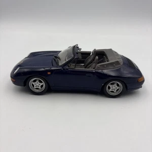 Blue Porsche 911 Carrera Cabriolet Diecast Car 1/24 Welly - Picture 1 of 6