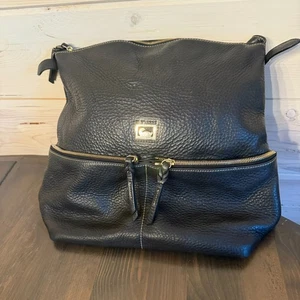 Bolso de Hombro DOONEY & BOURKE Bolsillo con Cremallera Saco Guijarro Negro - Imagen 1 de 13