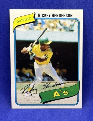 1980 Topps Set-Break #482 Rickey Henderson Rookie RC NR-MINT - Image 1 of 2
