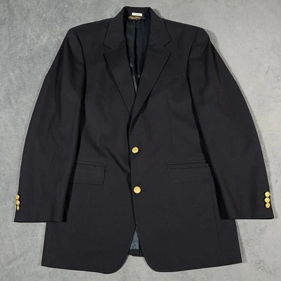 Blazer Brooks Brothers Para Hombre 39 Largo Azul Marino Brooksease Botones Dorados Hecho en EE. UU. Forrado Foto 1 de 4