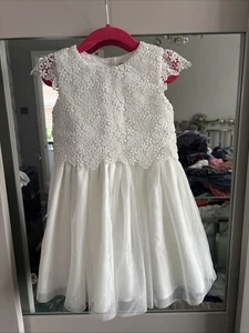 Girls, Ivory Formal Dress Age 2 To 3 Years - Picture 1 of 3
