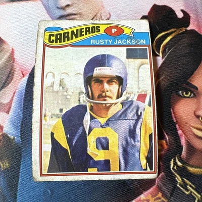 🔥🏈1977 Topps NFL Football Mexican #42 Rusty Jackson Rarest Topps NFL Set! - Image 1 of 2